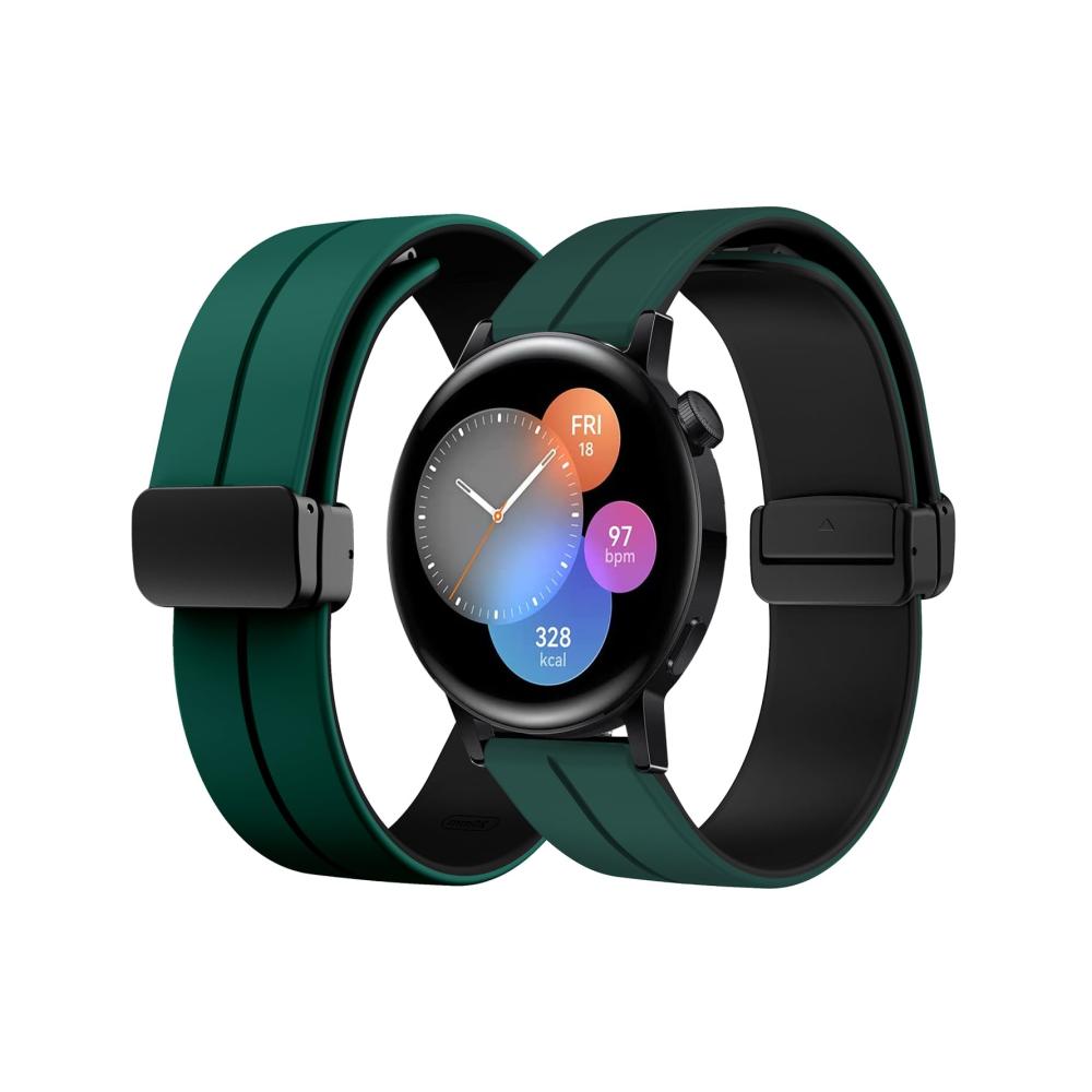 20mm Silikon Sportarmband für Huawei Watch GT3 42mm - Magnetisches Ersatzband für Herren und Damen