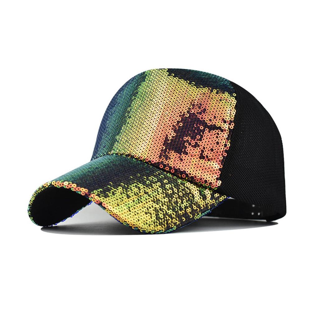 Baseball Caps MSW Unisex mit Flip-Pailletten Netzdesign Farbwechsel - Modische Sonnenschutzkappe