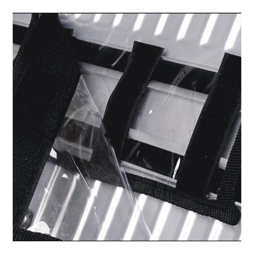 762 cm Transparente PVC-Kofferabdeckung Robust Wasserdichter Schutz für Gepäck
