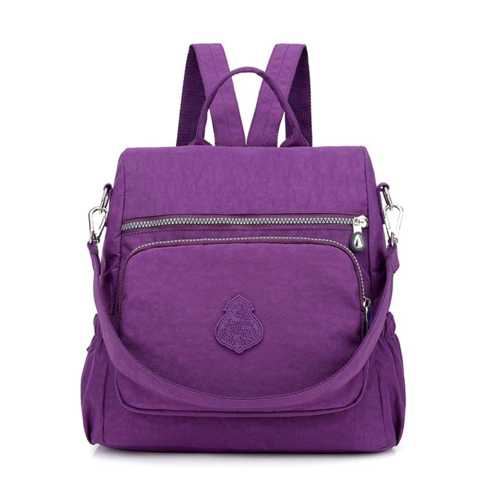 Estwell Damen Rucksackhandtaschen - Elegant Wasserdicht Diebstahlsicher Nylon Schulrucksack Mädchen Schultasche Reiserucksack Damenrucksack Daypack mit Stil