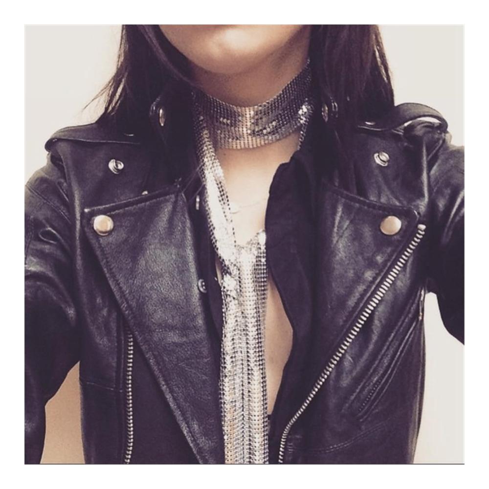 Funkelnder Damen Schal mit Metall Pailletten - Modischer Glitzer für Club Party & mehr