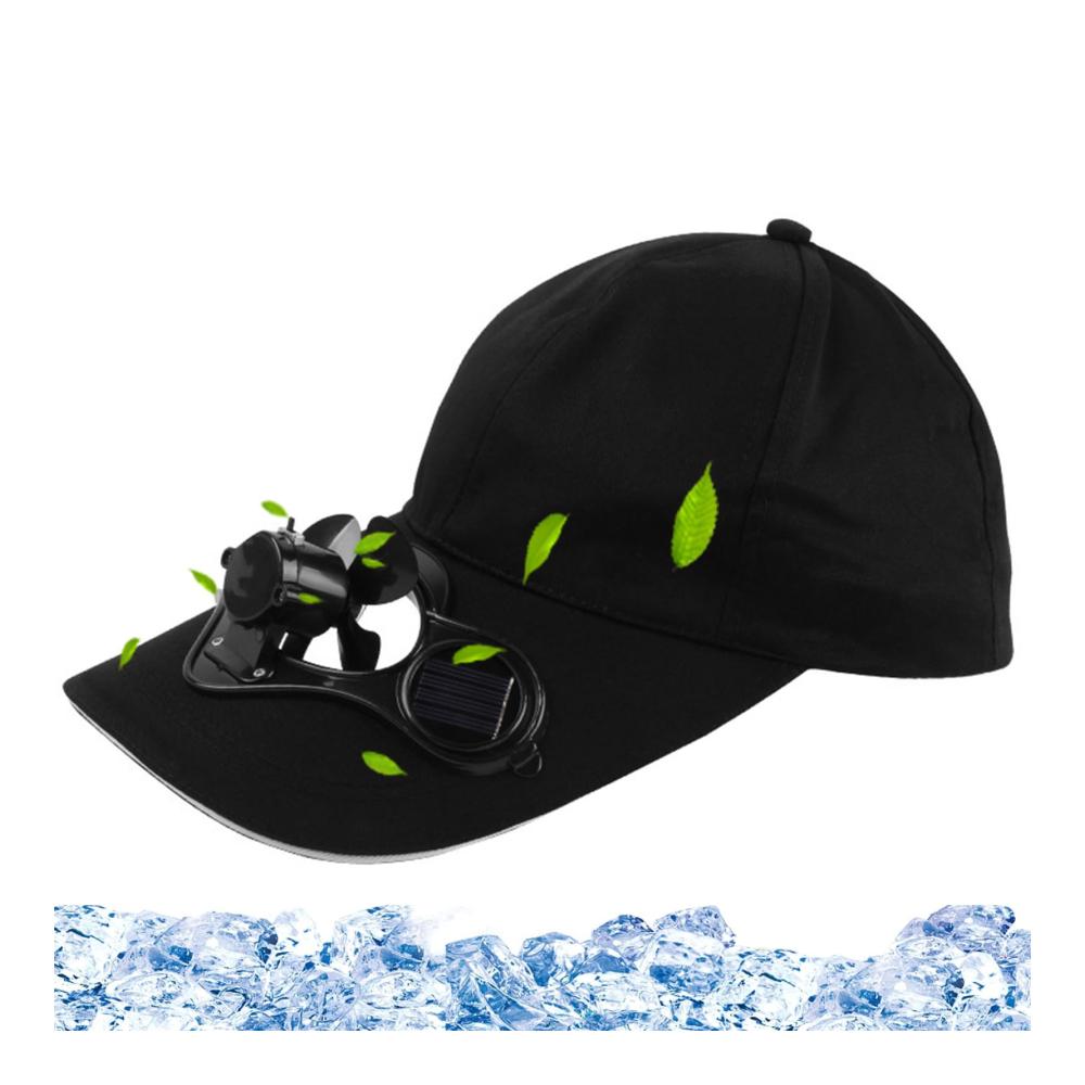 Solarbetriebene Baseball Cap mit Lüfter | Kühlen Sie Ihr Gesicht ohne Batterien - Perfekt für Sommeraktivitäten