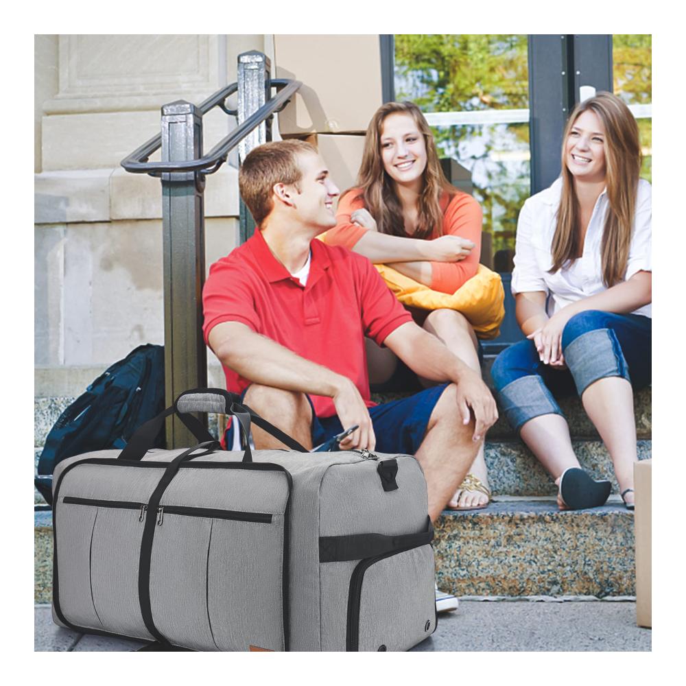 120L Faltbare Reisetasche mit Schuhfach – Wasserdichte Weekender Tasche für Herren & Damen