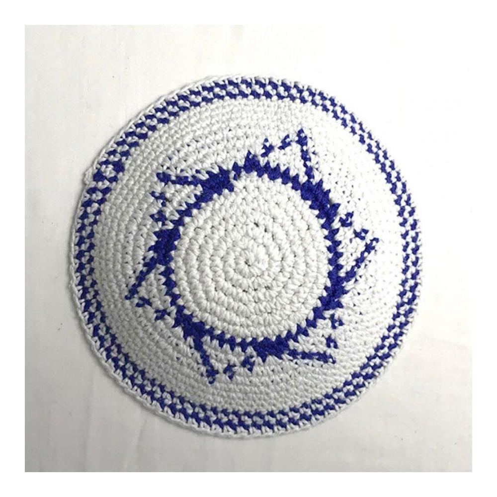 Handgestrickte Kippah für Männer Traditioneller handgefertigter Schädelkap-Hut