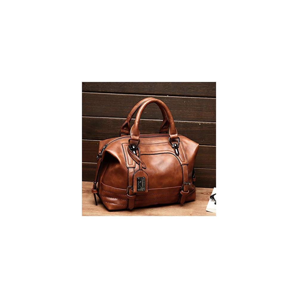 Damen-Umhängetasche aus braunem Leder - Stilvolle Schultertasche mit Eleganz und Funktionalität