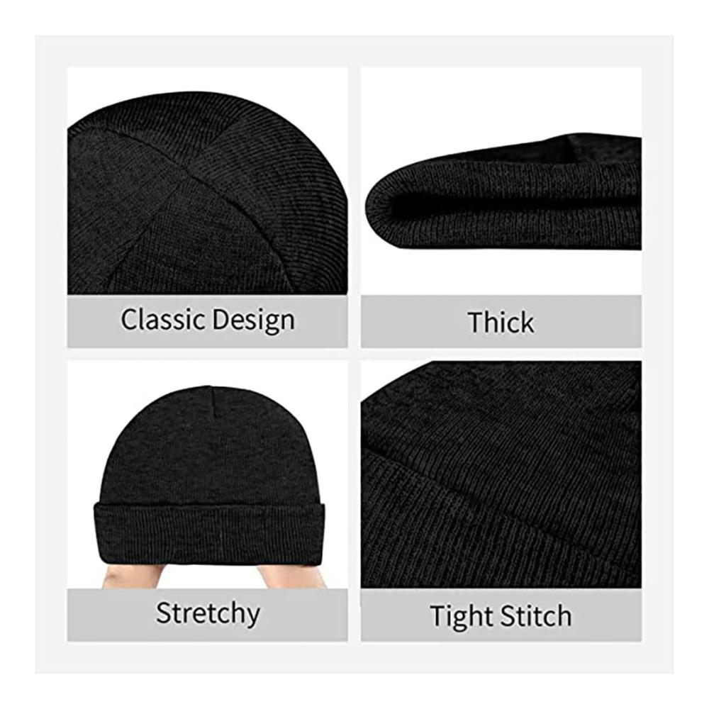 Anime Beanie Hochwertige Strickmützen für Herren – C.a.n-a.m Slouch Design mit Druck Perfekte Beanie Hats für Sport und Freizeit