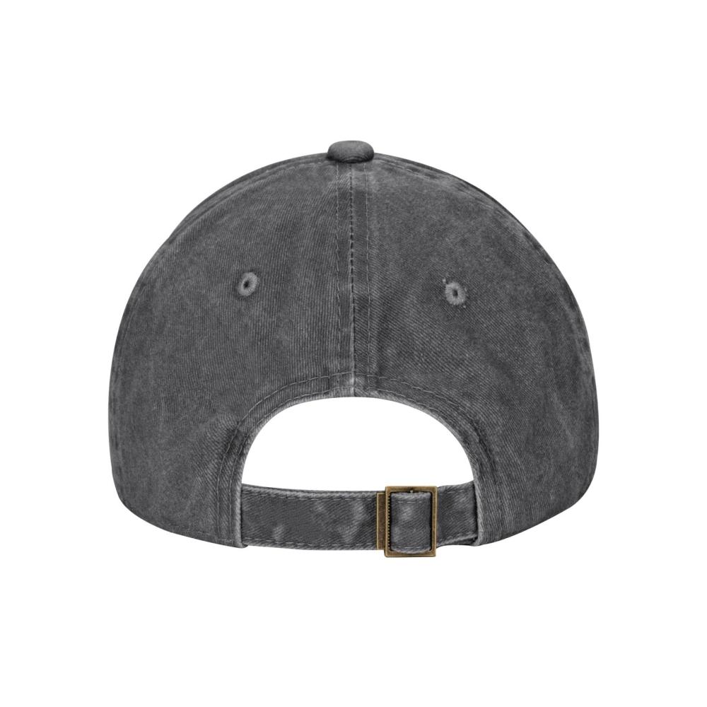 Baseball Caps für Erwachsene mit klassischem Denim-Design Nashorn-Muster Leichtgewicht Bequem Unisex ideal für Outdoor-Sport