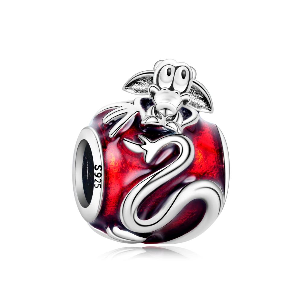 925 Sterling Silber Bead Charms Meeresleben und Reise-Themen Anhänger für Damen - Delfin Fisch Schildkröte Qualle Krabbe Kamera Herz Karte Kompass - Schmuck Geschenk für Frauen und Mädchen