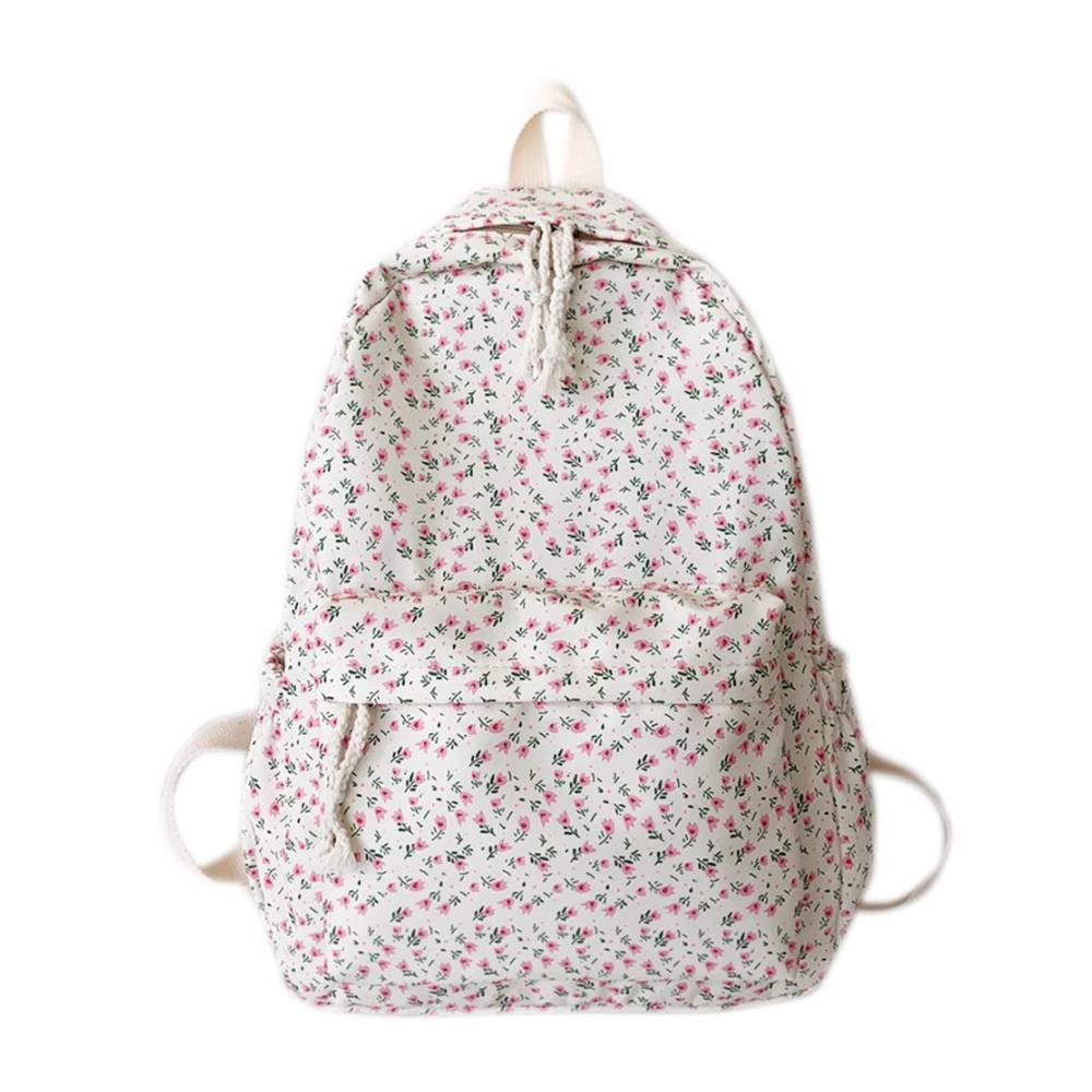 Blumiger Tagesrucksack für Damen Modischer Reisebegleiter mit Großer Kapazität für Studentinnen und Mädchen - Perfekte Schultasche und Büchertasche