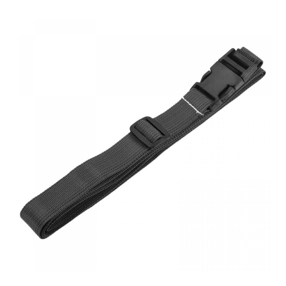 Schwarze Koffergurte & Riemen Set - 2m Länge verstellbar 3 Stück - Ideal für Rucksackreisen