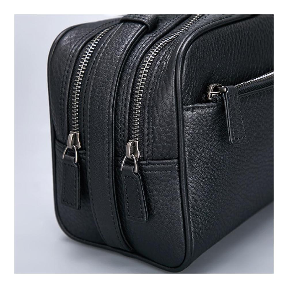 Leder Kulturbeutel Set für Herren – Personalisiertes Dopp-Set mit Pflege- und Rasierzubehör – Reise-Kulturtaschen aus hochwertigem Leder – Vielseitige Reiseaccessoires für Männer