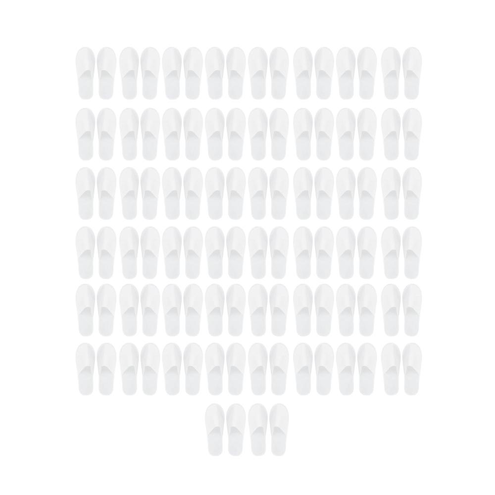 Einweg-Hausschuhe 50 Paar – Rutschfeste Gästehausschuhe für Zuhause Hotels Spa & Reisen – 27 x 105 cm – Unisex Einmalhausschuhe aus 3MM Non-Woven-Whiteboard