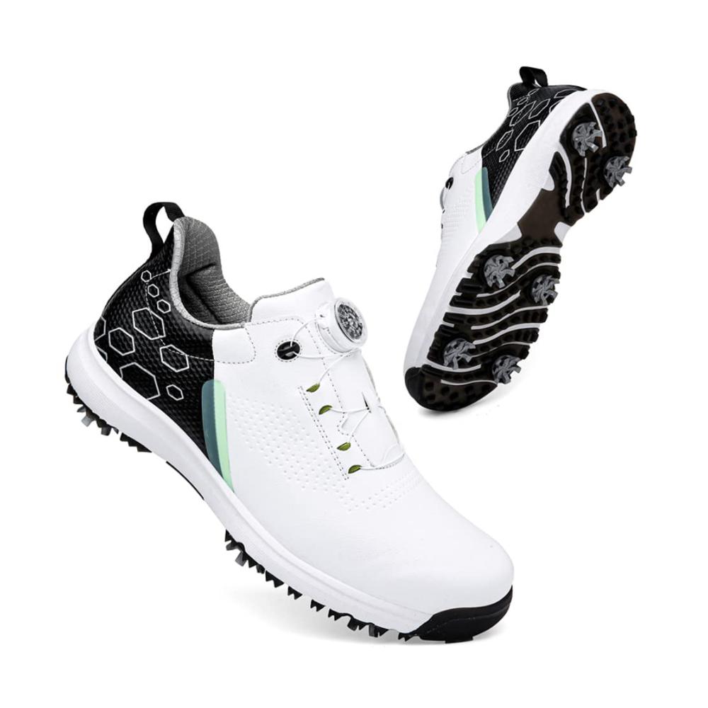 Wasserdichte Abriebfeste Herren Golfschuhe mit Rutschfestigkeit und Drehschnalle
