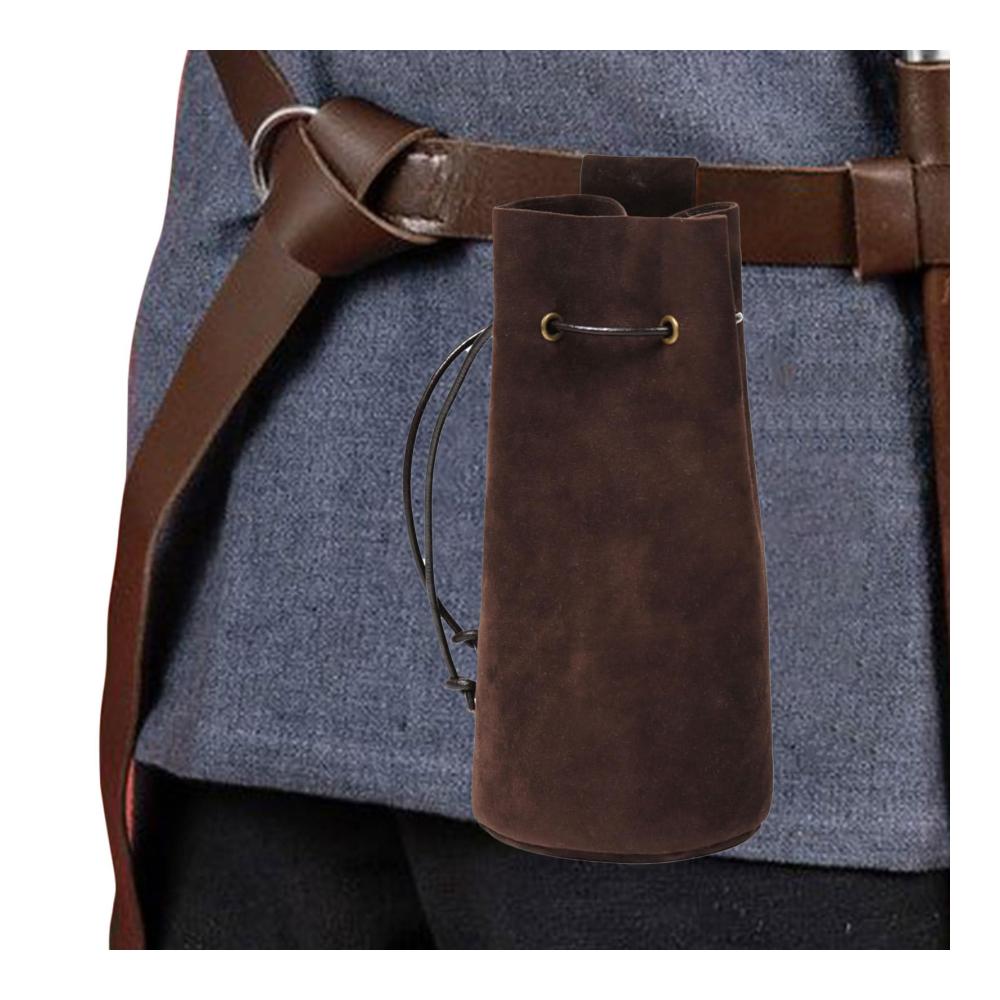 Beuteltasche mit Kordelzug [dunkle Kaffeefarbe]