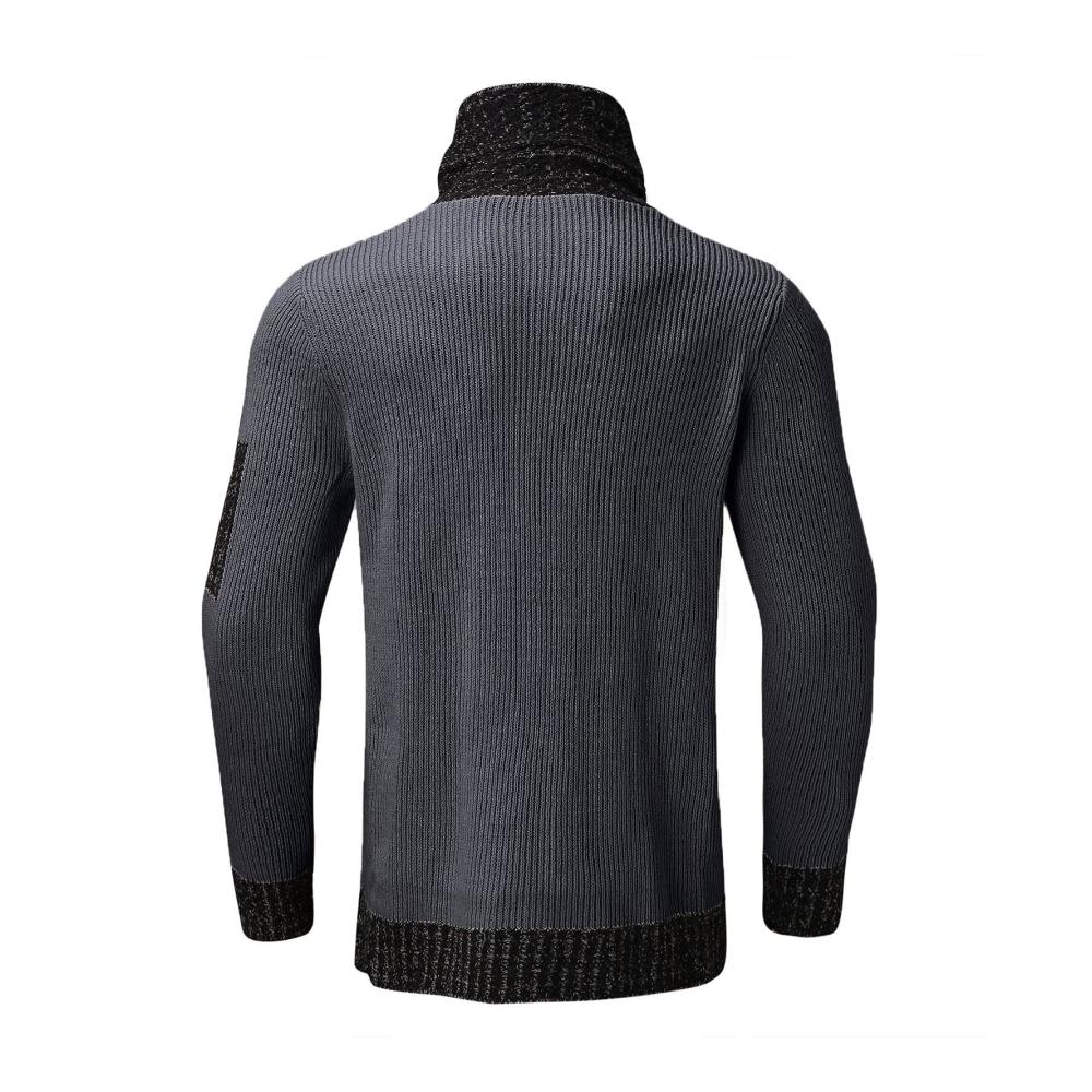 Sweatshirts 2024 Hochwertiger Flaggen-Pullover mit Kragen Schal und Anti-Rutsch-Band für Männer – Große Größen England-Farbe Solide Design