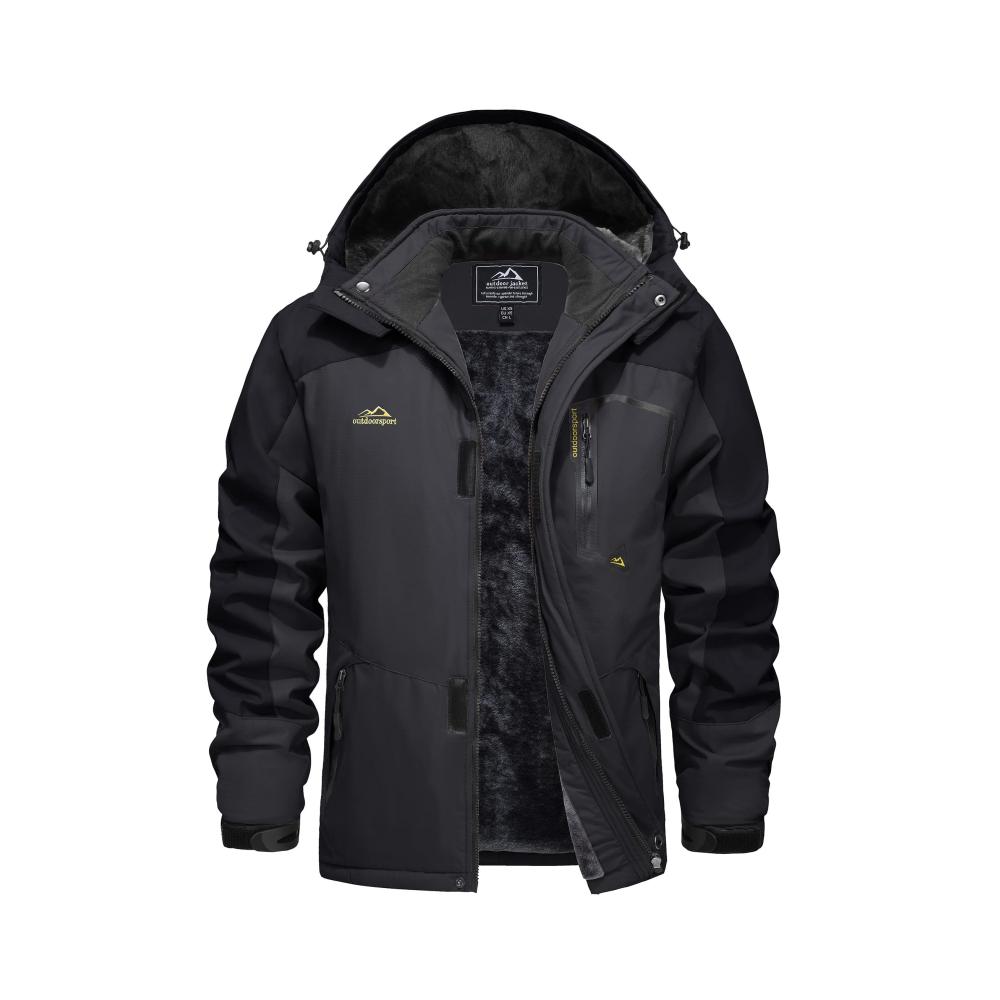 EKLENTSON Herren Winterjacke - die perfekte Outdoor Skijacke für Wandertouren und Schneeabenteuer mit Kapuze