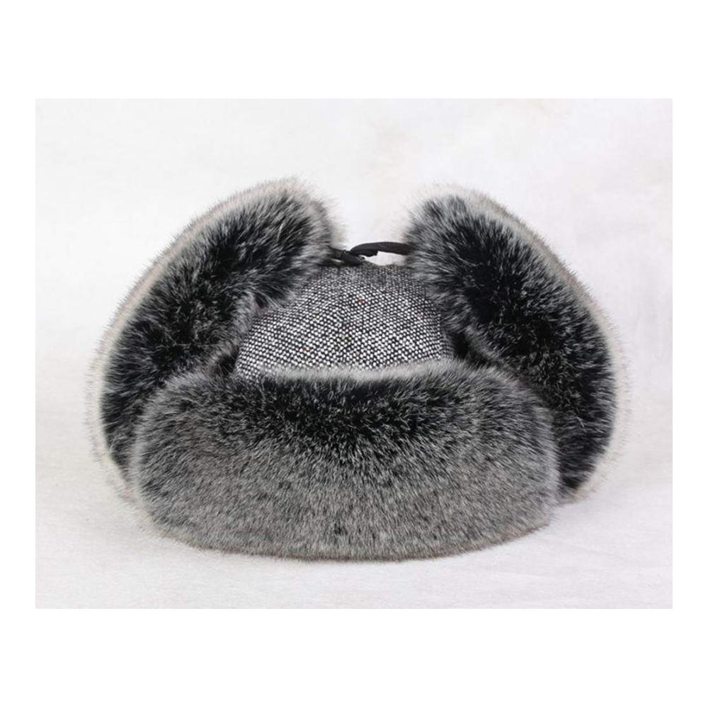 Warme Fliegermütze mit Ushanka-Stil für Outdoor-Aktivitäten - Unisex Wintermütze mit Kunstpelz-Ohrenklappen für Männer und Frauen