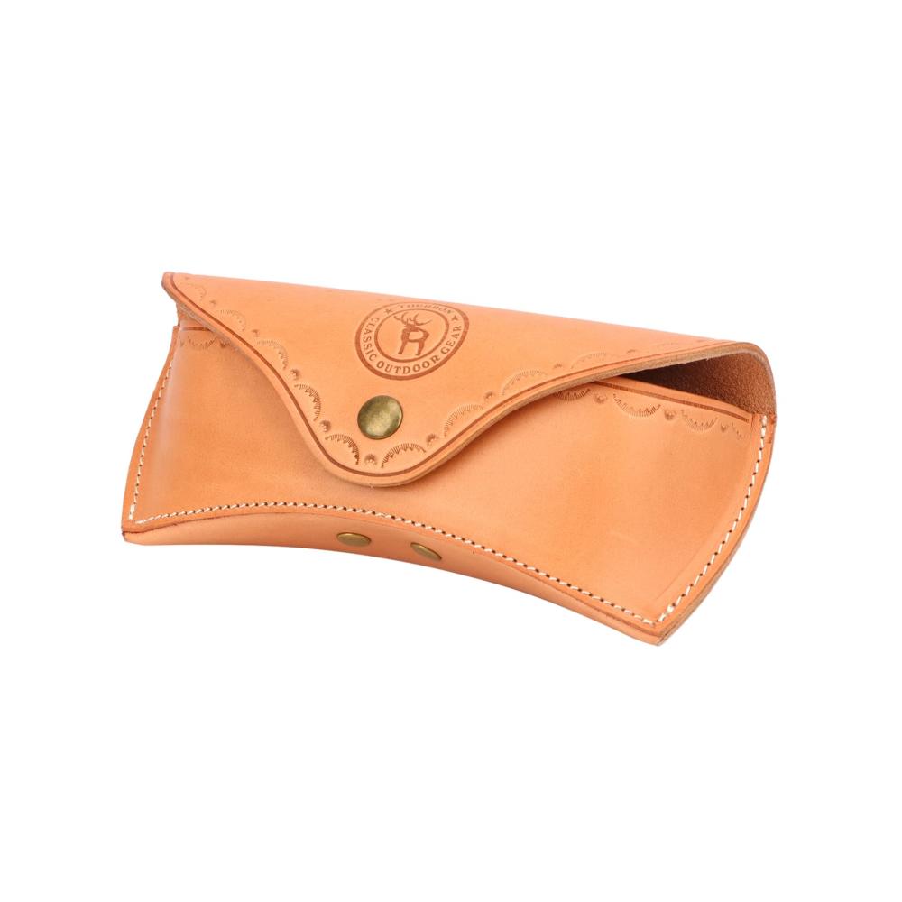 Tourbon Deluxe Leder Brillenetui - Hochwertige Aufbewahrungsbox für Hartlesebrillen Unisex Braun (18x8x4.5cm