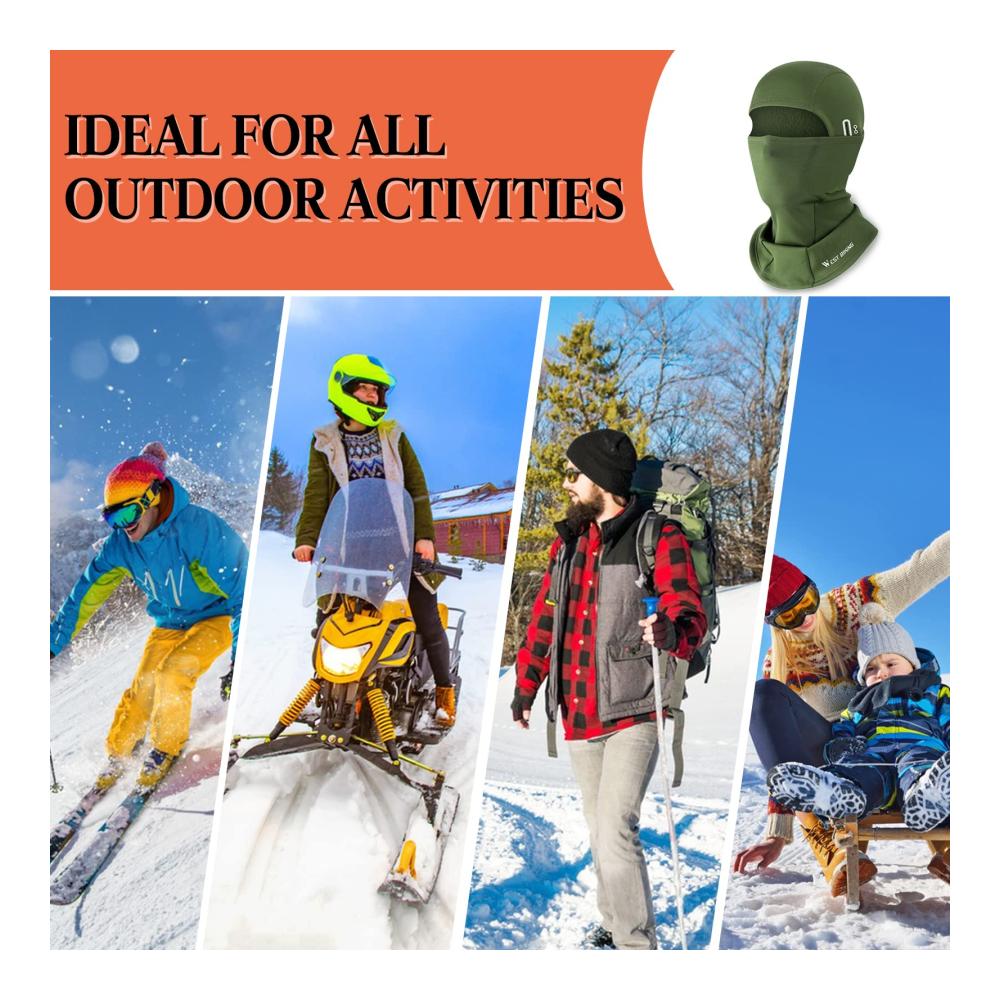 Winter Sturmhaube – Winddichte Motorrad Skimaske für Damen und Herren | Vollgesichtsmaske für Outdoor Sports Radfahren Skifahren | Ideal für Motorrad und Fahrrad