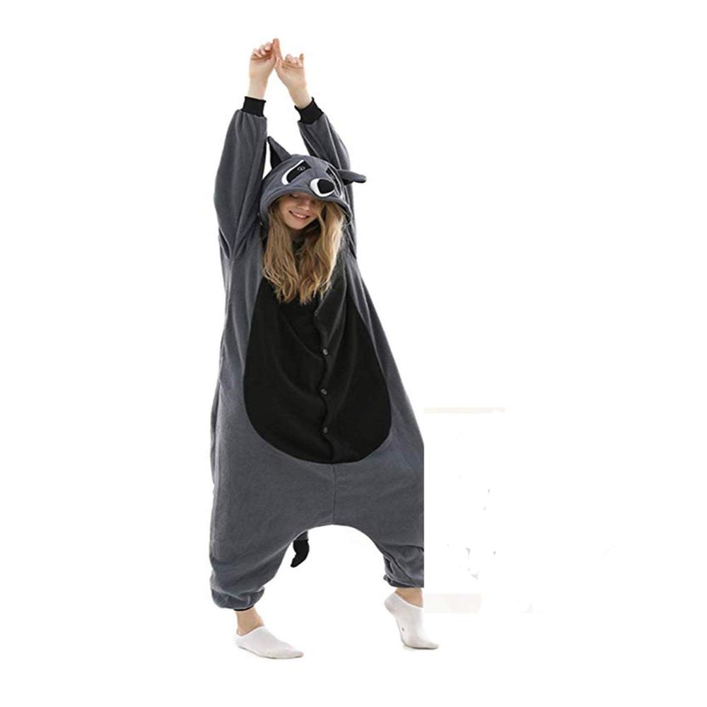Tierischer Komfort XXL Einteiler Jumpsuit Schlafanzug - Damen Onesie Pyjamas im Cartoon Cosplay Stil Kigurumi Overall für Erwachsene (Größe 145-200cm