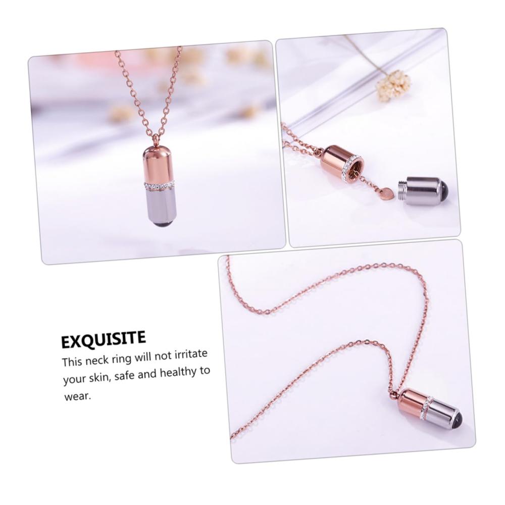 3er Set Kissen Halsketten – Eleganter Damen Schmuck mit Kapsel-Choker-Design Edle Spitze und Schlüsselbein-Anhänger