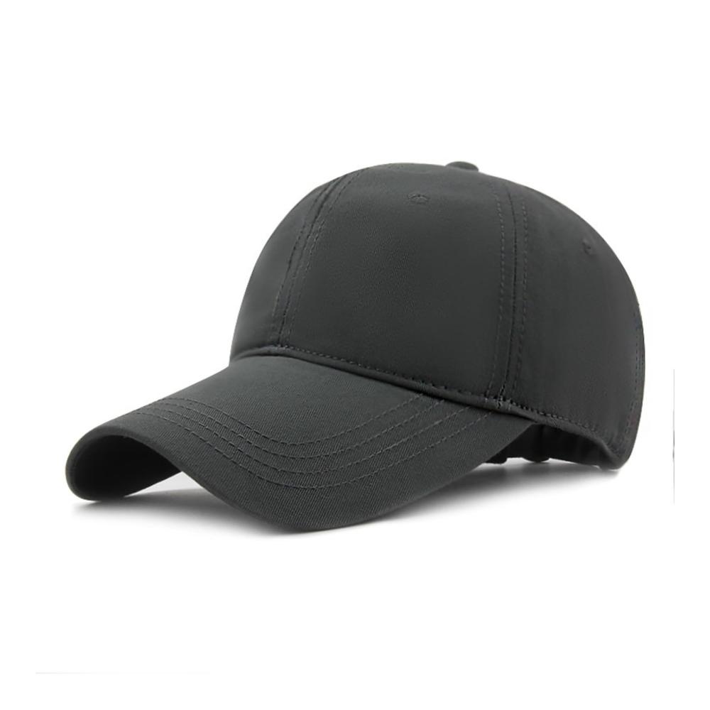 Größe Plus Baseball Cap in Grau für stilvolle Kopfbedeckung