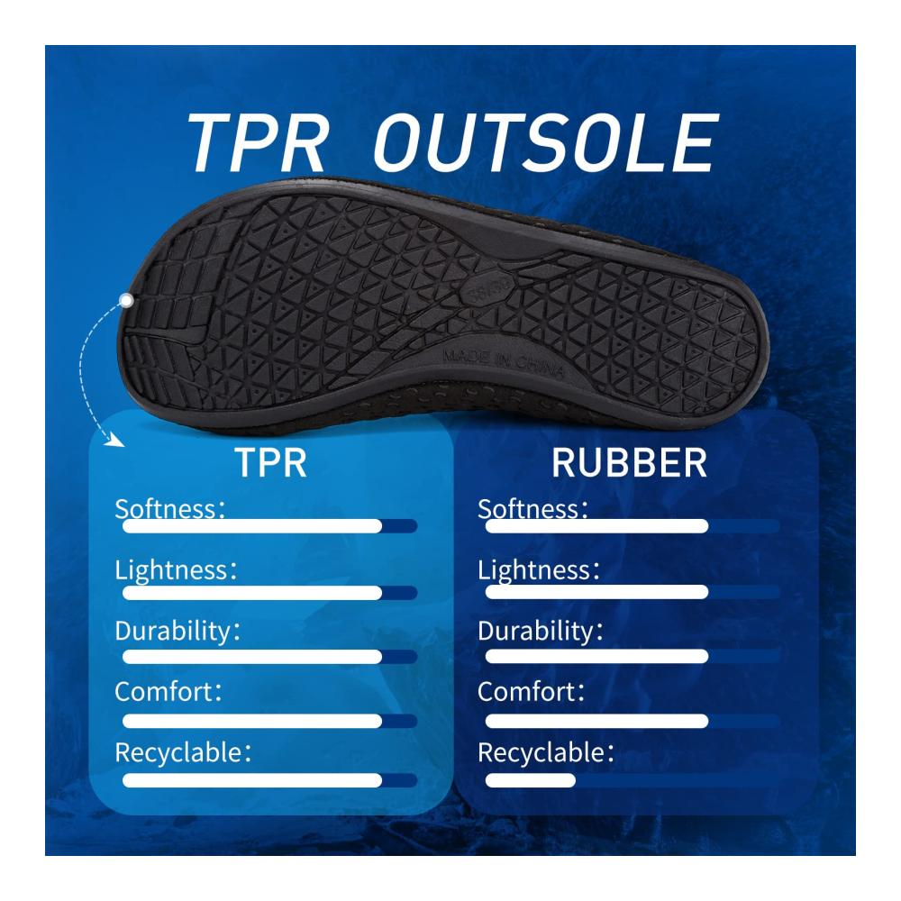 Aqua Schuhe - Wasserschuhe Damen Herren Strandschuhe mit Neopren Barfussschuhe für Surfen und Schwimmen - Schwarz 902 EU