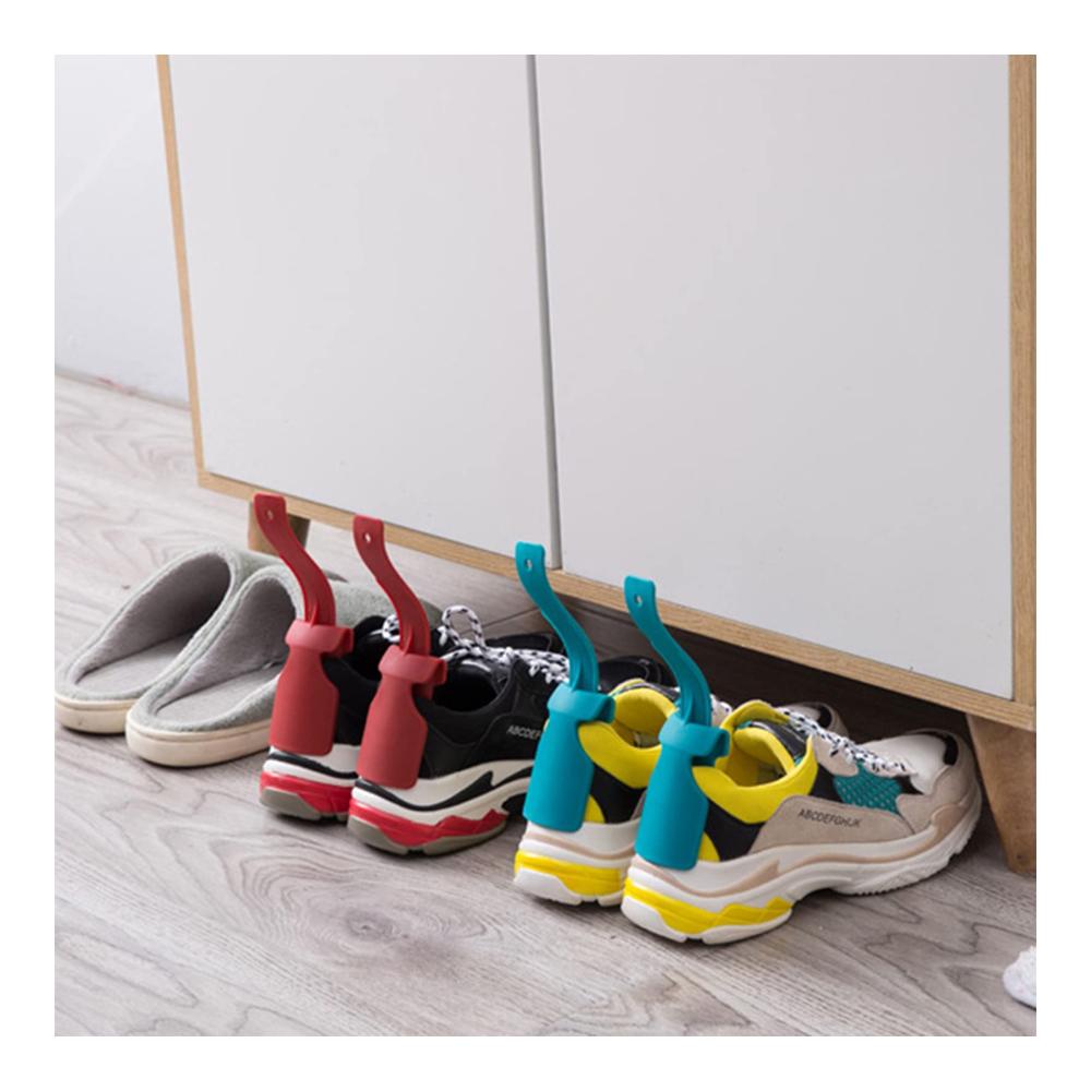 Tragbarer Schuhlöffel-Set 8er-Pack Lazy-Schuh-Helper aus Kunststoff – Kurzgriff Schuhheber für Kinder Schwangere & Senioren – Idealer Reisebegleiter für jede Art von Schuhen – Unisex Schuhanzieher für müheloses Anziehen