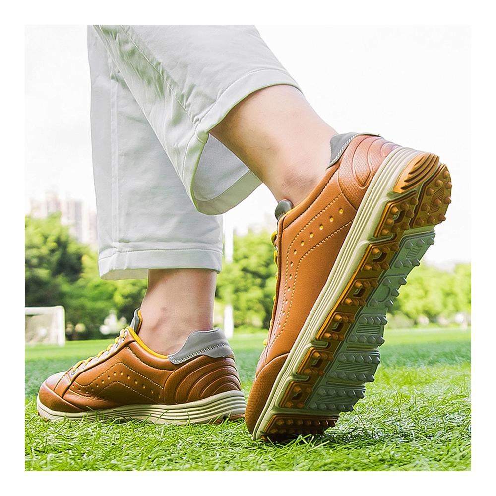 Golfschuhe für Herren Leichte Wasserdichte Sportschuhe mit rutschfester Sohle – Atmungsaktive Hallen- & Fitnessschuhe für Klettern Laufen und Walking