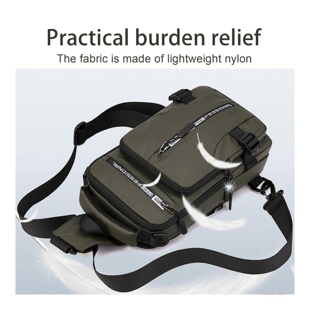 Multifunktionale USB-Lade-Sport-Schultertasche Diebstahlsicherer Rucksack für Herren und Damen - Ideal für Wandern Motorradfahren und den täglichen Gebrauch