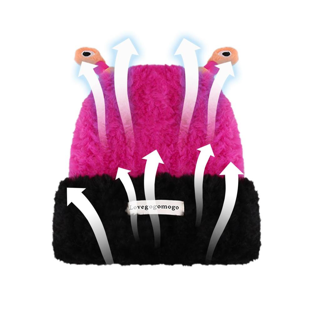 Leuchtende Cartoon-Tentakel-Beanie-Mützen für den Winter - Lustige Strickmützen mit LED-Lichtern