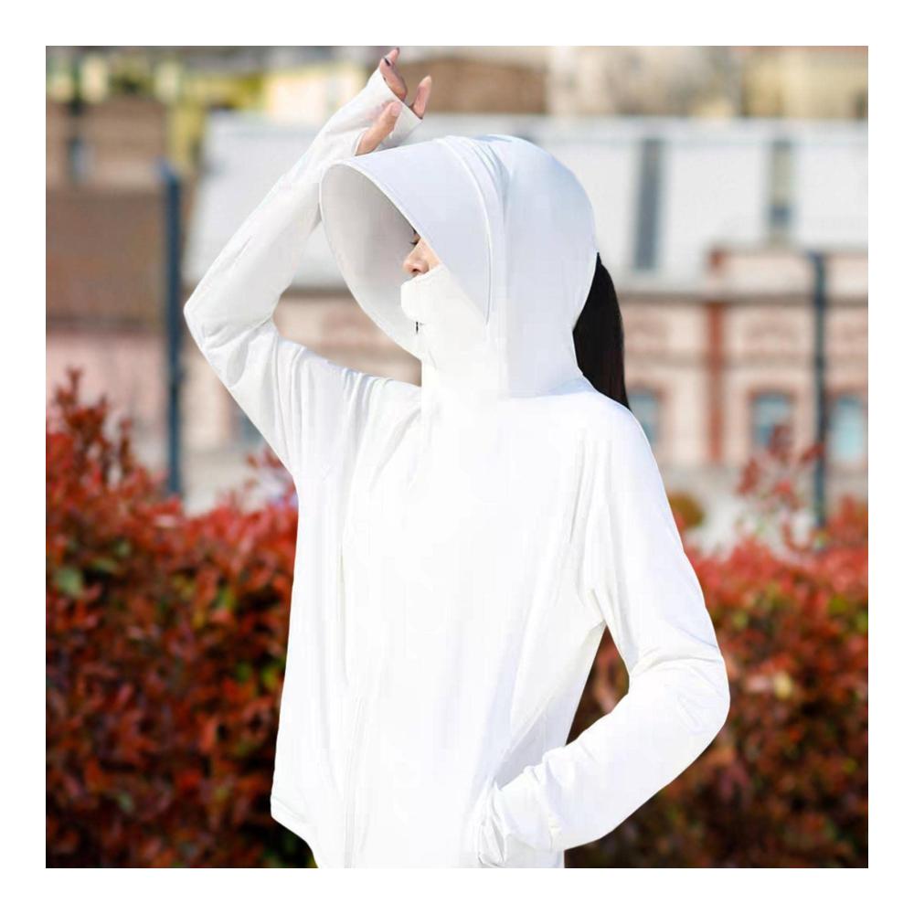 Outdoor-Sonnenschutzjacke mit LSF 50 UV-Schutzshirt und Sonnenhut | Langärmeliges Kühlshirt für Sommer-Aktivitäten von Sealfo