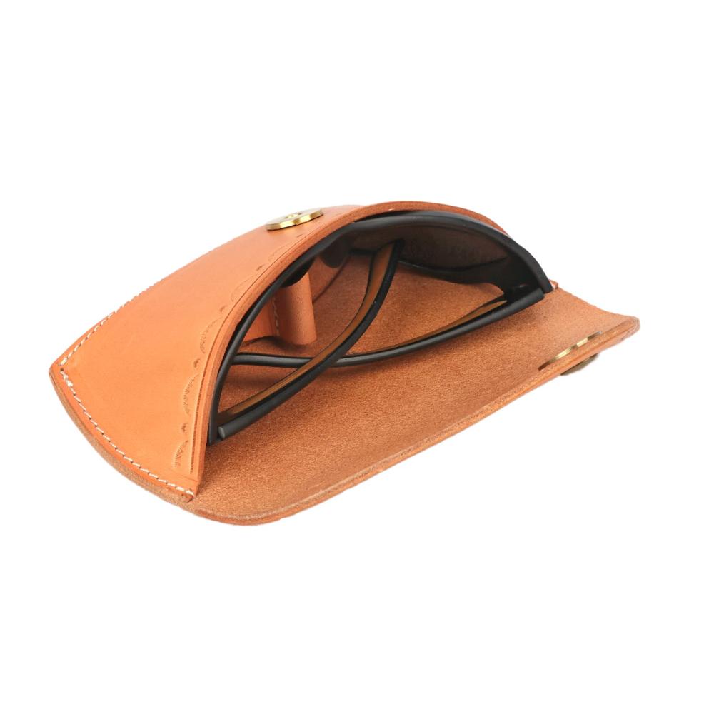 Tourbon Deluxe Leder Brillenetui - Hochwertige Aufbewahrungsbox für Hartlesebrillen Unisex Braun (18x8x4.5cm