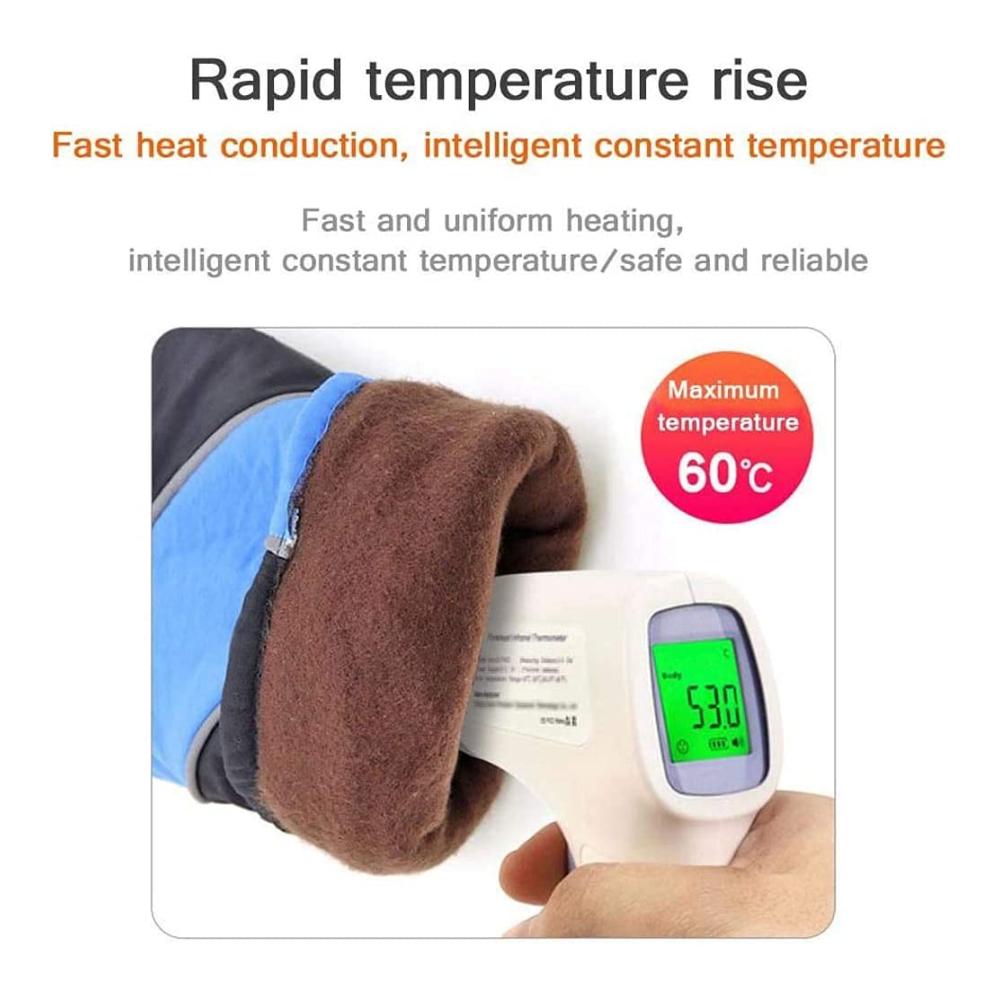 Winddichte Beheizte Touchscreen-Handschuhe für Outdoor-Sport - Winterhandschuhe in Pink