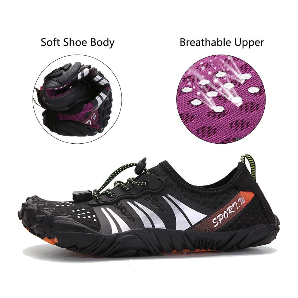 Schnell trocknende Aqua-Schwimmschuhe für Herren und Damen - Rutschfeste Wasserschuhe für Strand und Fitness