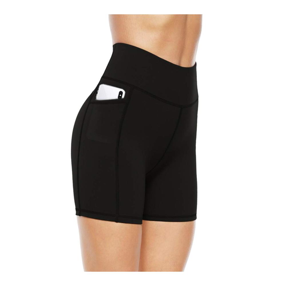 JOYSPELS Damen Radlerhose - Hochtaillierte Kurze Leggings für Sport und Laufen