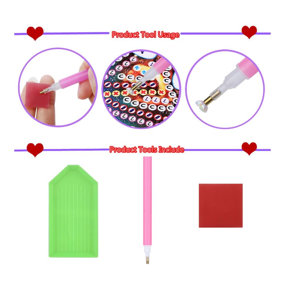 5D Diamond Painting Clutches Kristall Umhängetasche mit Kette DIY Handwerk Geschenk Geldbeutel mit Quaste - Perfekte Clutch Kosmetiktasche für Erwachsene und Kinder