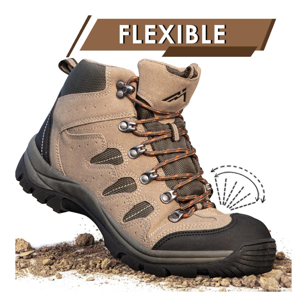 CC-Los Herren Trekking- und Wanderschuhe Wasserdicht Schnürsenkellos und Leicht für Ganztägigen Komfort