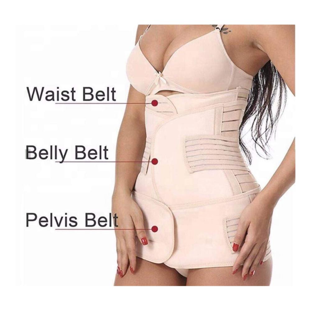 3-in-1 Postnatale Bauchbänder für C-Abschnitt Erholung und Taille/Becken Unterstützung - XXL Taille Trainer und Body Shaper