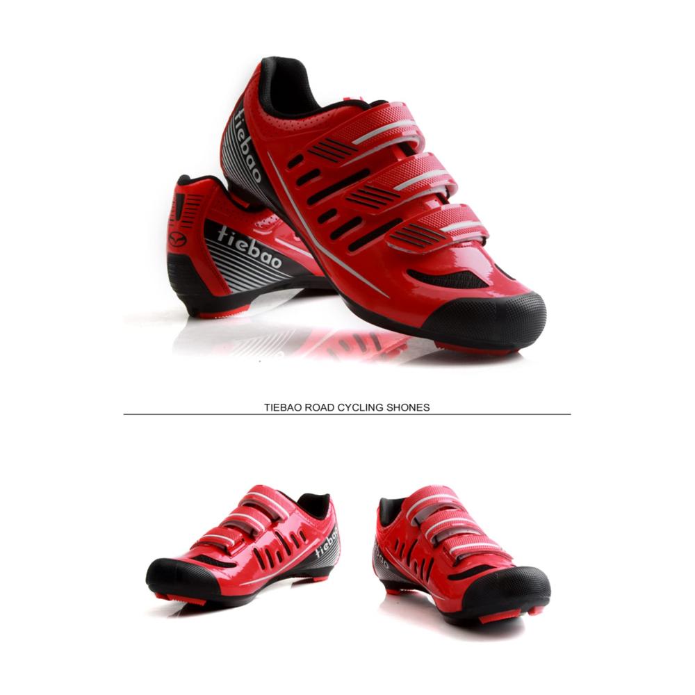 MTB Radsportschuhe für Herren - Wasserdichte Oxford Stoff Outdoor Fahrrad- und Wanderstiefel in Rot - Größe 45 EU