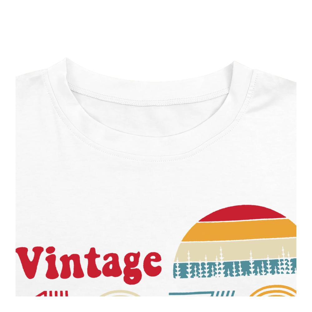 Herren Vintage T-Shirt 50. Geburtstag 1973 Retro-Stil Rundhals Kurzarm