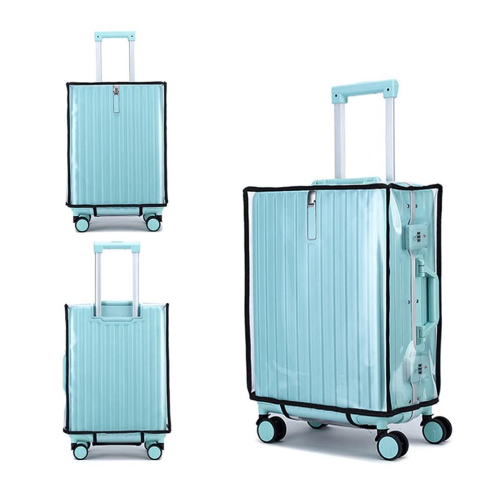 Koffer & Trolleys 28 Zoll Transparente PVC-Schutzhülle für staub- und wasserdichten Schutz – Wiederverwendbare Abdeckung für Reisekoffer und Trolleys