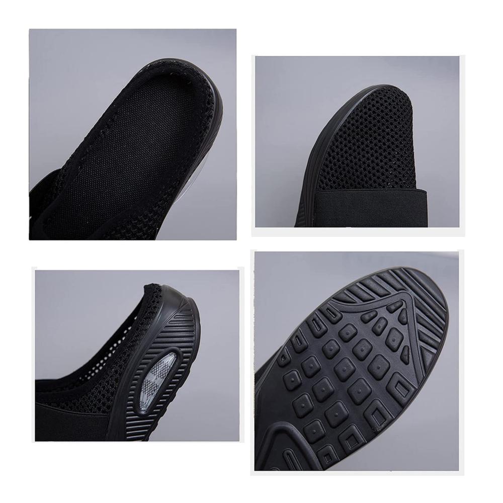 Orthopädische Diabetische Sneaker – Atmungsaktive Fußgewölbestütze Strickdesign Luftkissensohle Slip-On Komfort Outdoor-Walking Größe 42 EU