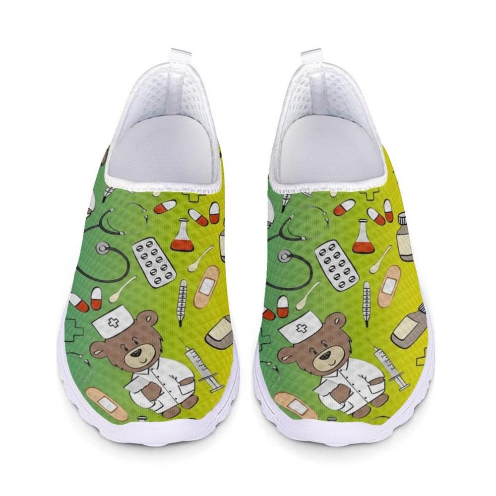 Green Cartoon Nurse Print