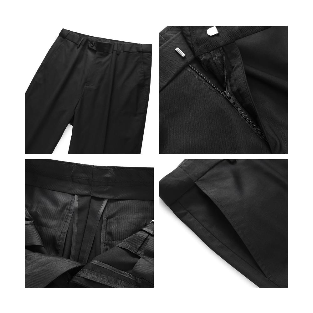 3-teiliger Slim-Fit-Anzug für Männer Business Hochzeit formales Abendessen - Klassischer Blazer Weste Hose Set