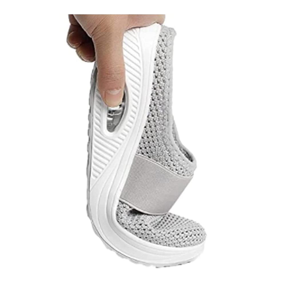 Orthopädische Diabetische Sneaker – Atmungsaktive Fußgewölbestütze Strickdesign Luftkissensohle Slip-On Komfort Outdoor-Walking Größe 42 EU