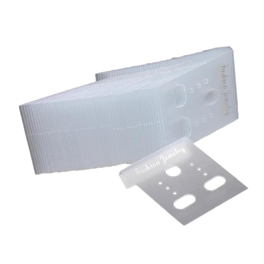 1000er Packung Transparente Ohrring Ohrstecker Display Karten für Schmuckständer Großverpackung für Präsentation und Aufbewahrung