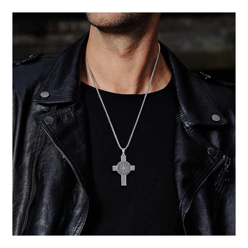 925 Sterling Silber Thors Hammer Anhänger - Wikinger Halskette mit Nordischem Amulett