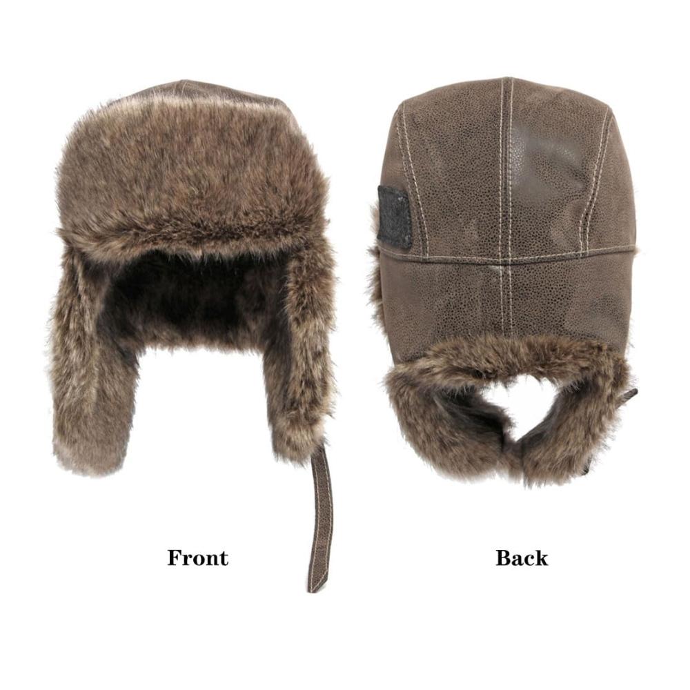 Winter Fliegermützen für Herren und Damen - Thermische Ohrenschützer Winddicht ideal zum Snowboarden Skaten und Radfahren