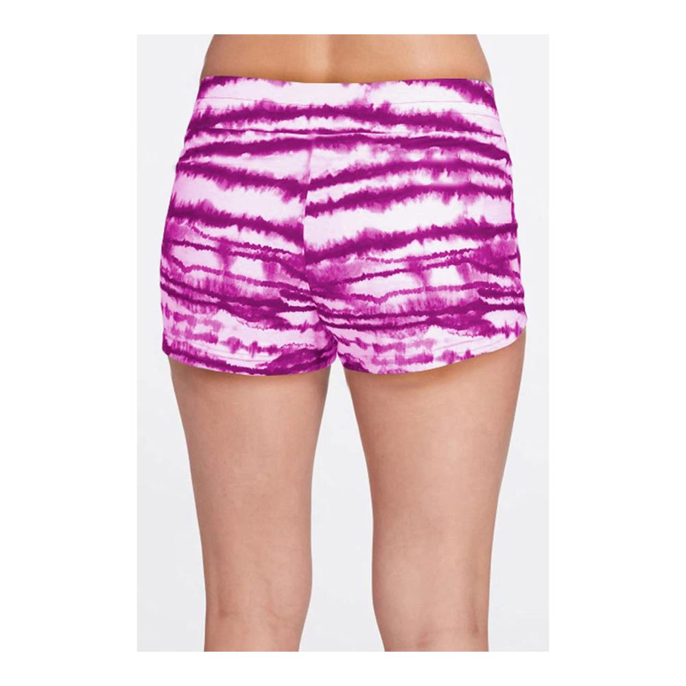 Damen Badeshorts Schnelltrocknende Boardshorts mit Kordelzug Tie-Dye Druck und niedriger Taille - Perfekt für Strand und Pool